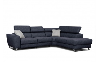 Ecksofa rechts mit Relaxfunktion 5-Sitzer STEGEN
