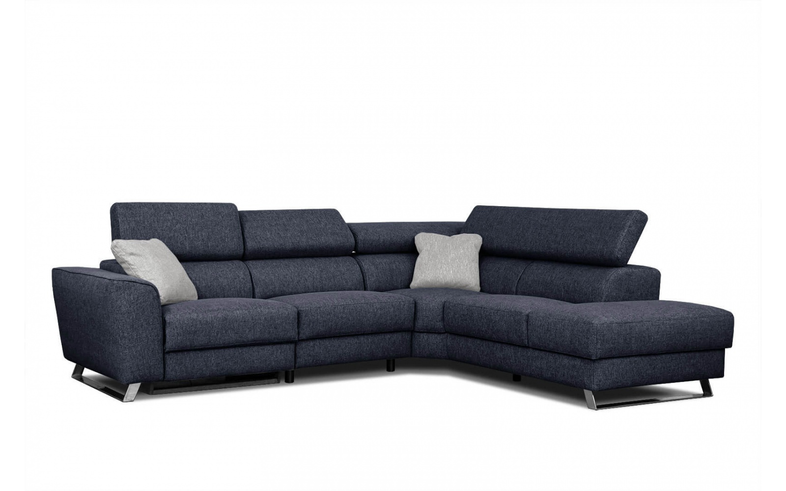 Ecksofa rechts mit Relaxfunktion 5-Sitzer STEGEN
