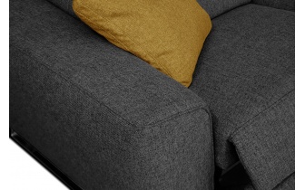 Ecksofa rechts mit Relaxfunktion 5-Sitzer STEGEN