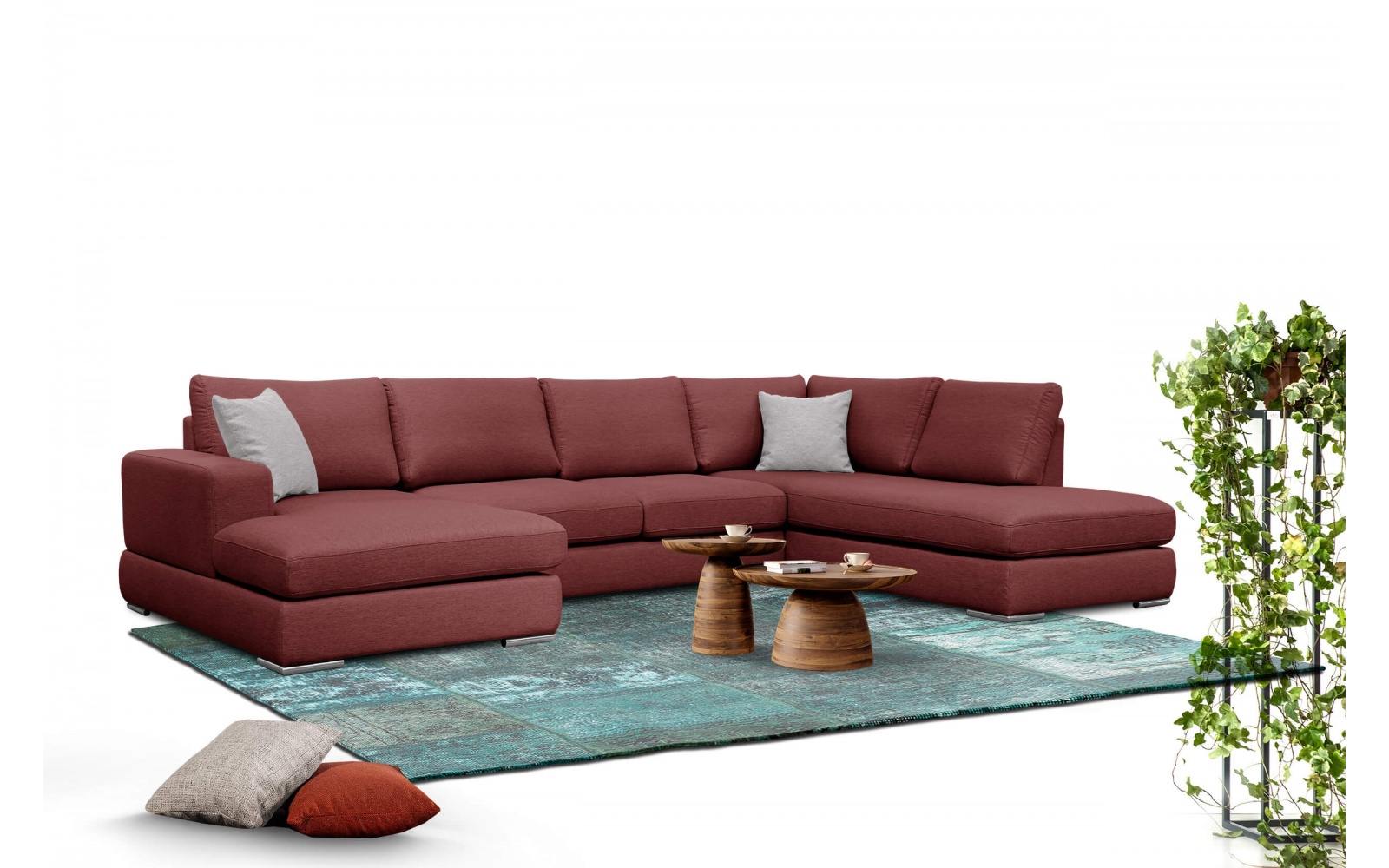 Wohnlandschaft U-Form rechts 6-Sitzer OTTO