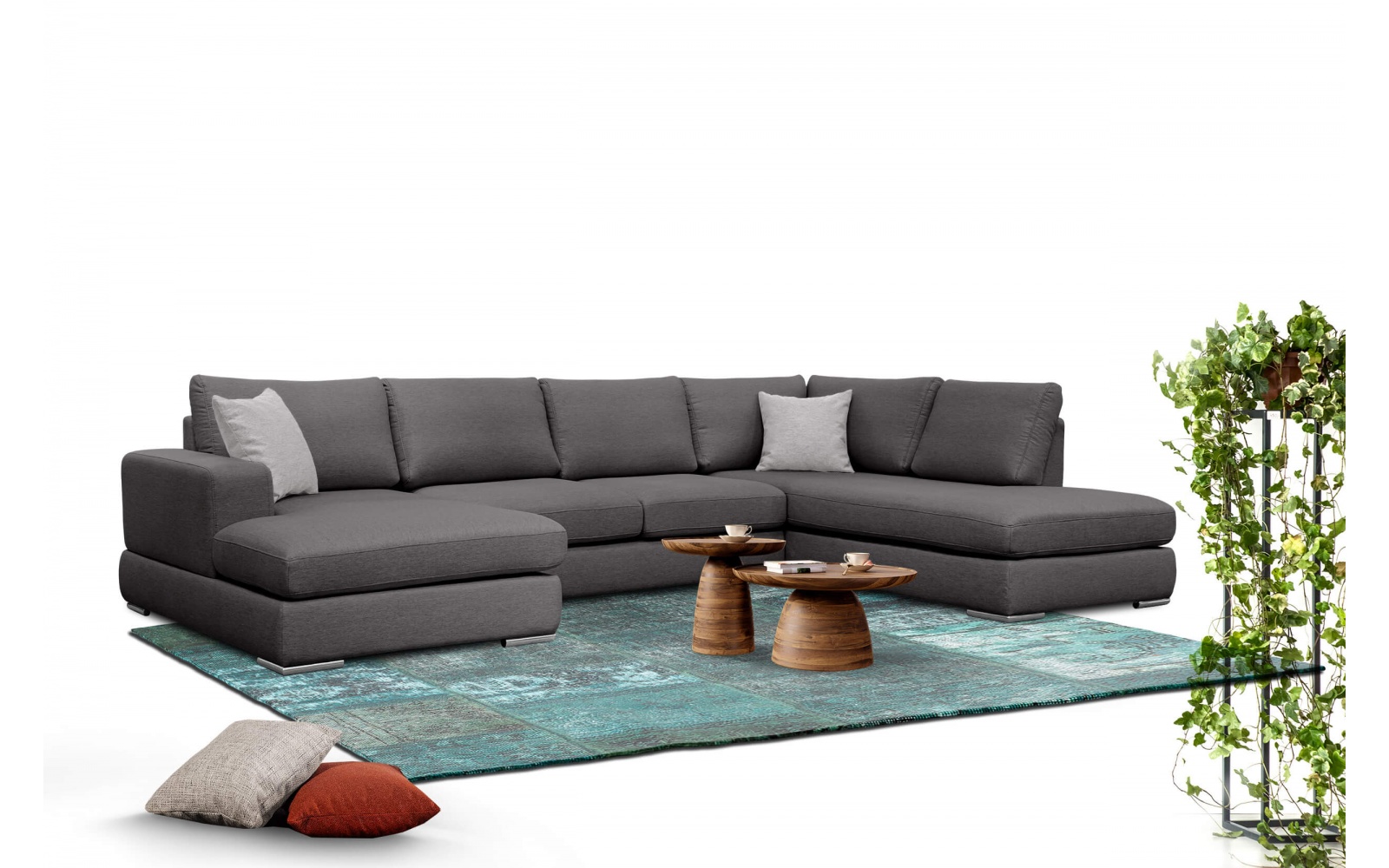 Wohnlandschaft U-Form rechts 6-Sitzer OTTO