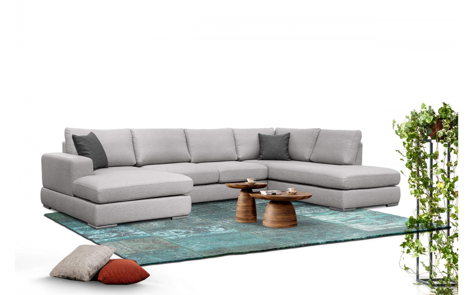 Wohnlandschaft U-Form rechts 6-Sitzer OTTO