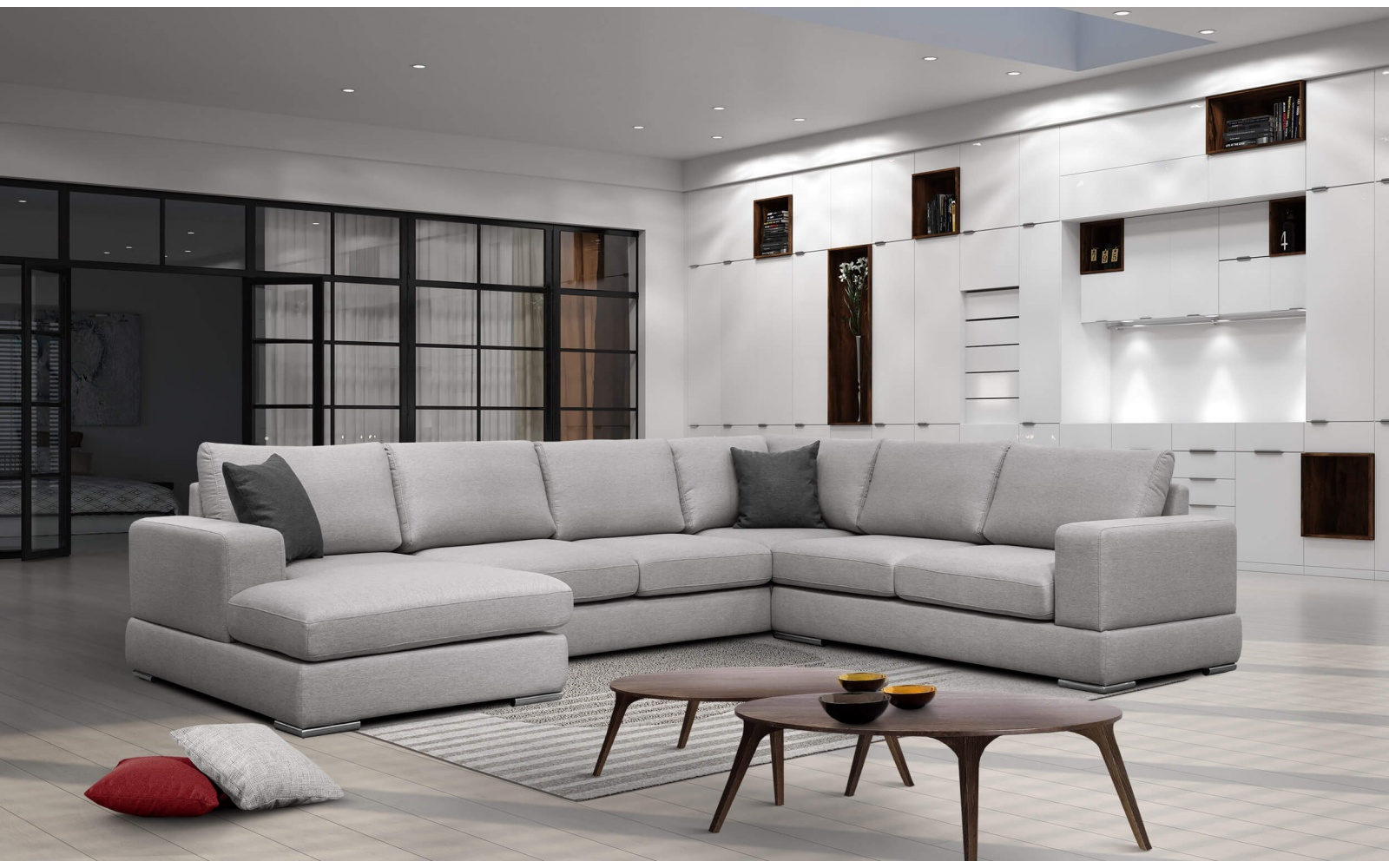 Wohnlandschaft U-Form links 7-Sitzer OTTO