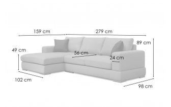 Ecksofa links 4-Sitzer OTTO