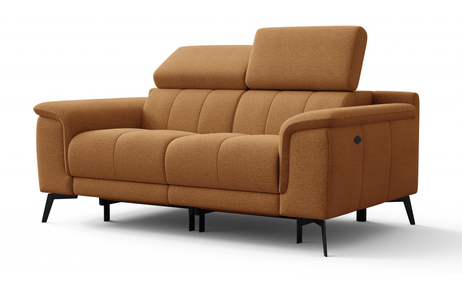 2-Sitzer Relaxsofa mit zwei Relaxfunktionen FIERO FARBE Orange (Arano 07)