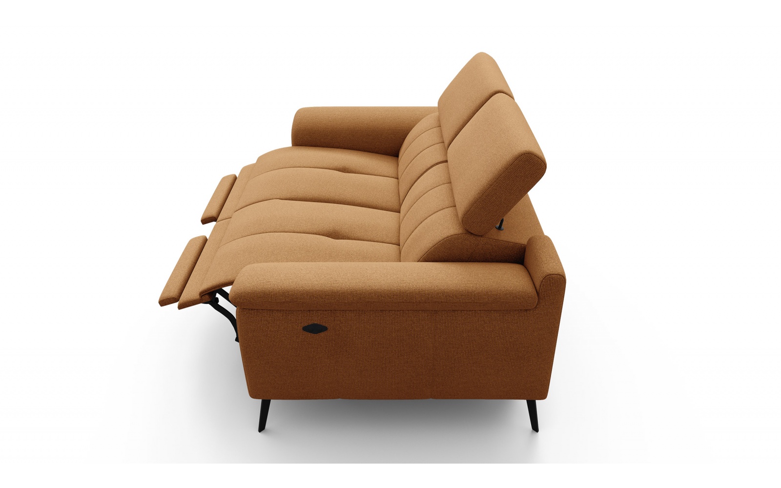 2-Sitzer Relaxsofa mit zwei Relaxfunktionen FIERO FARBE Orange (Arano 07)