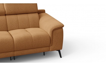 2-Sitzer Relaxsofa mit zwei Relaxfunktionen FIERO FARBE Orange (Arano 07)