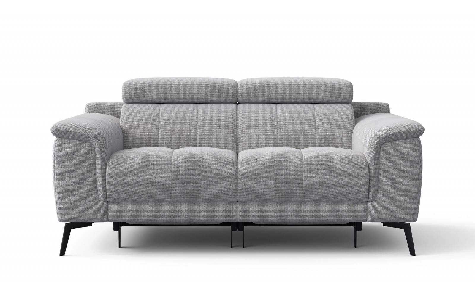 2-Sitzer Relaxsofa mit zwei Relaxfunktionen FIERO FARBE Silbergrau (Arano 09)