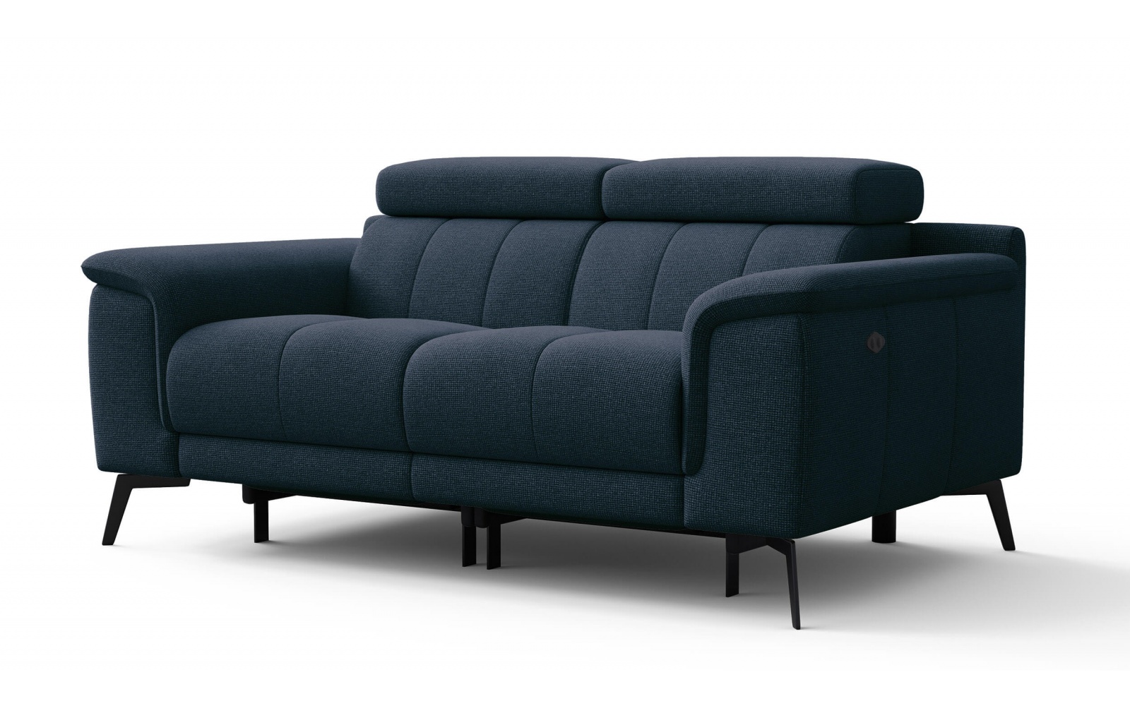 2-Sitzer Relaxsofa mit zwei Relaxfunktionen FIERO FARBE Marineblau (Arano 12)