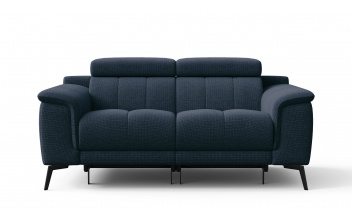 2-Sitzer Relaxsofa mit zwei Relaxfunktionen FIERO FARBE Marineblau (Arano 12)