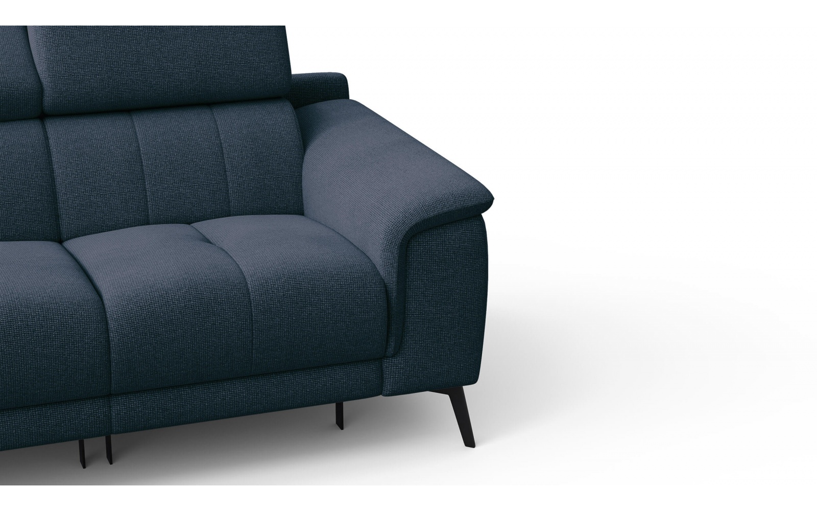 2-Sitzer Relaxsofa mit zwei Relaxfunktionen FIERO FARBE Marineblau (Arano 12)