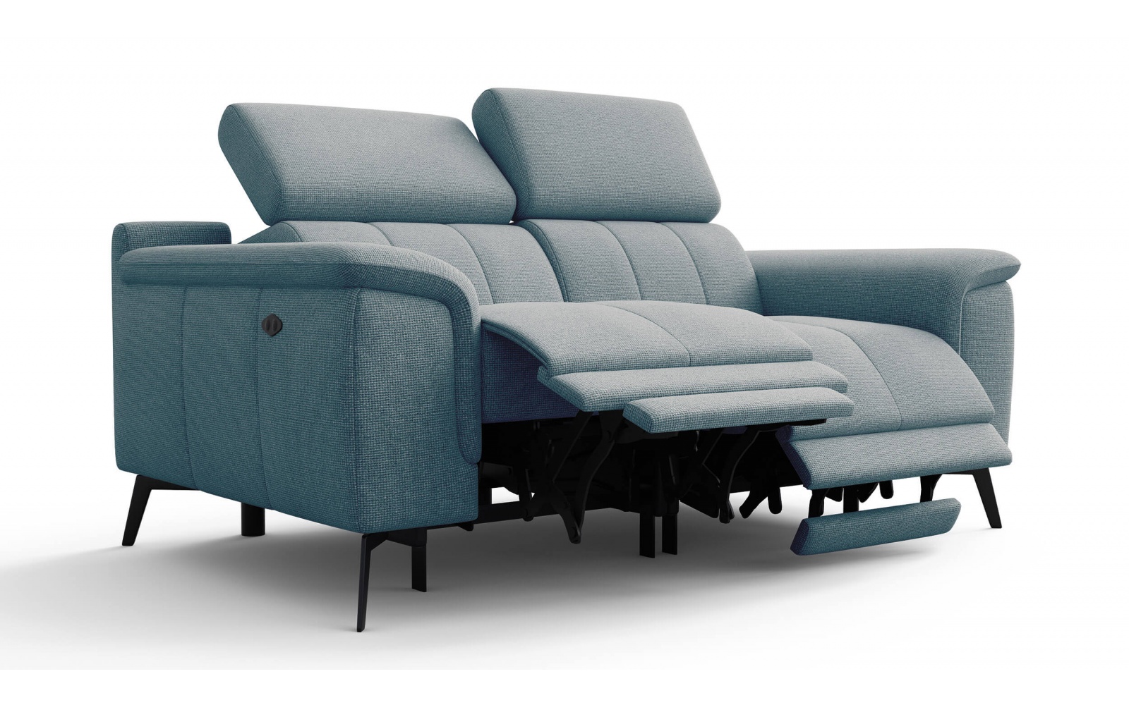 2-Sitzer Relaxsofa mit zwei Relaxfunktionen FIERO FARBE Mintgrün (Arano 14)