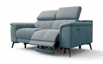 2-Sitzer Relaxsofa mit zwei Relaxfunktionen FIERO FARBE Mintgrün (Arano 14)