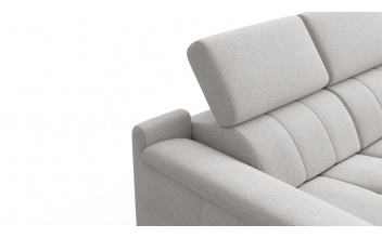 2-Sitzer Relaxsofa mit zwei Relaxfunktionen FIERO FARBE Hellgrau (Arano 15)