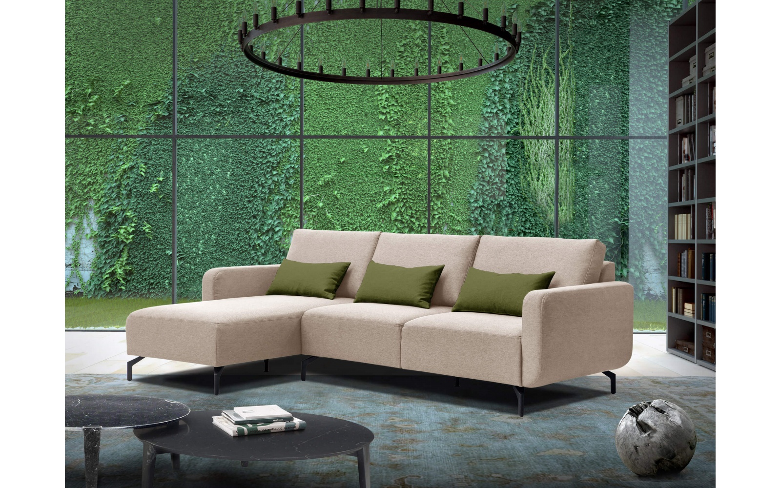 Ecksofa links 3-Sitzer DANNY