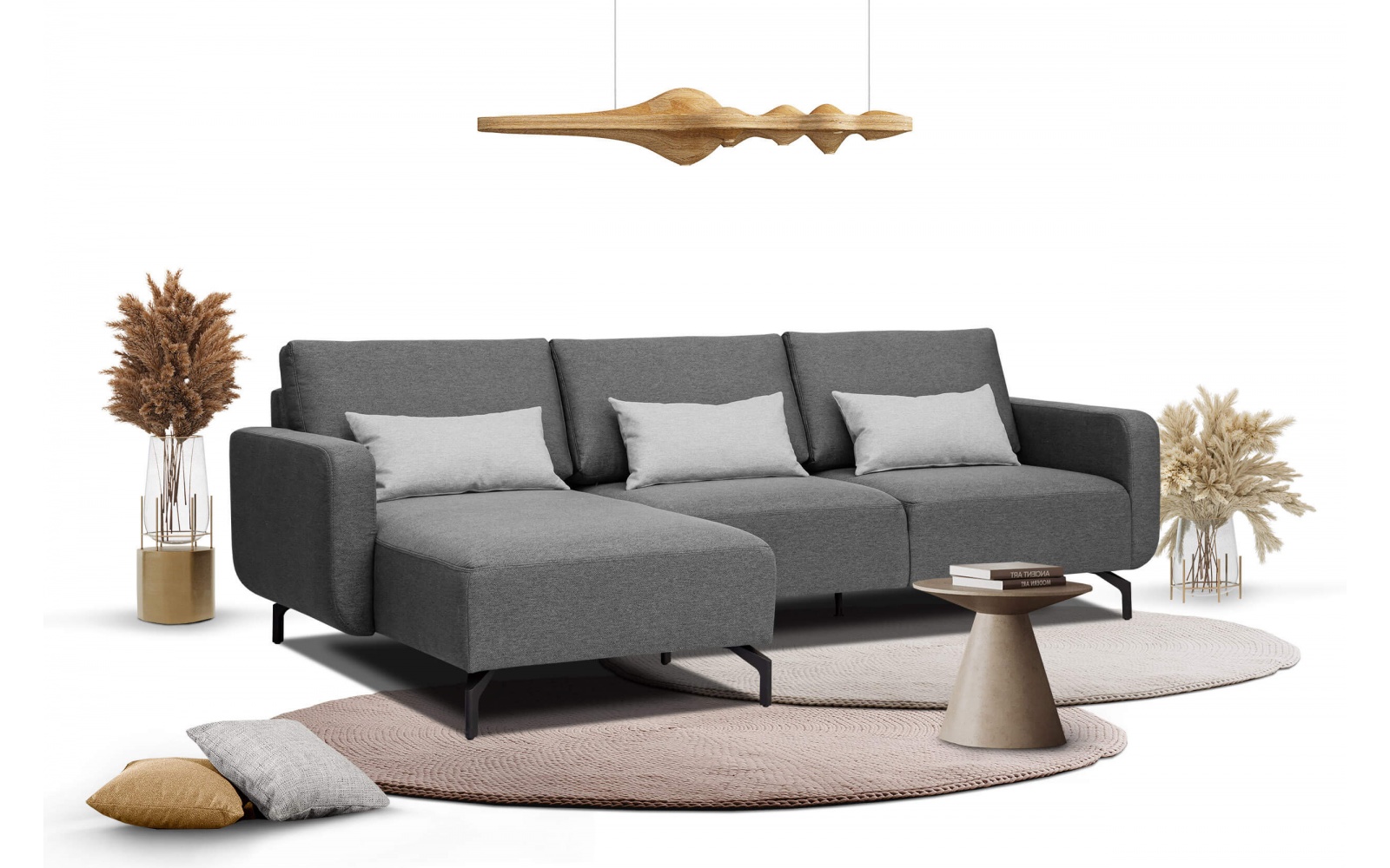 Ecksofa links 3-Sitzer DANNY