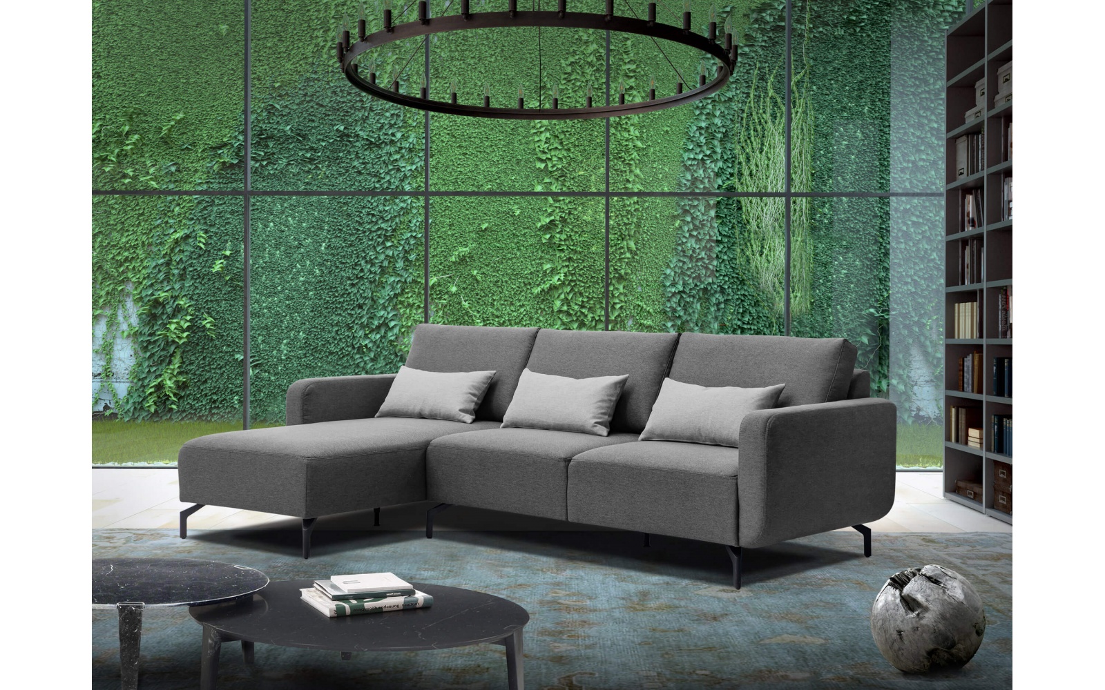 Ecksofa links 3-Sitzer DANNY