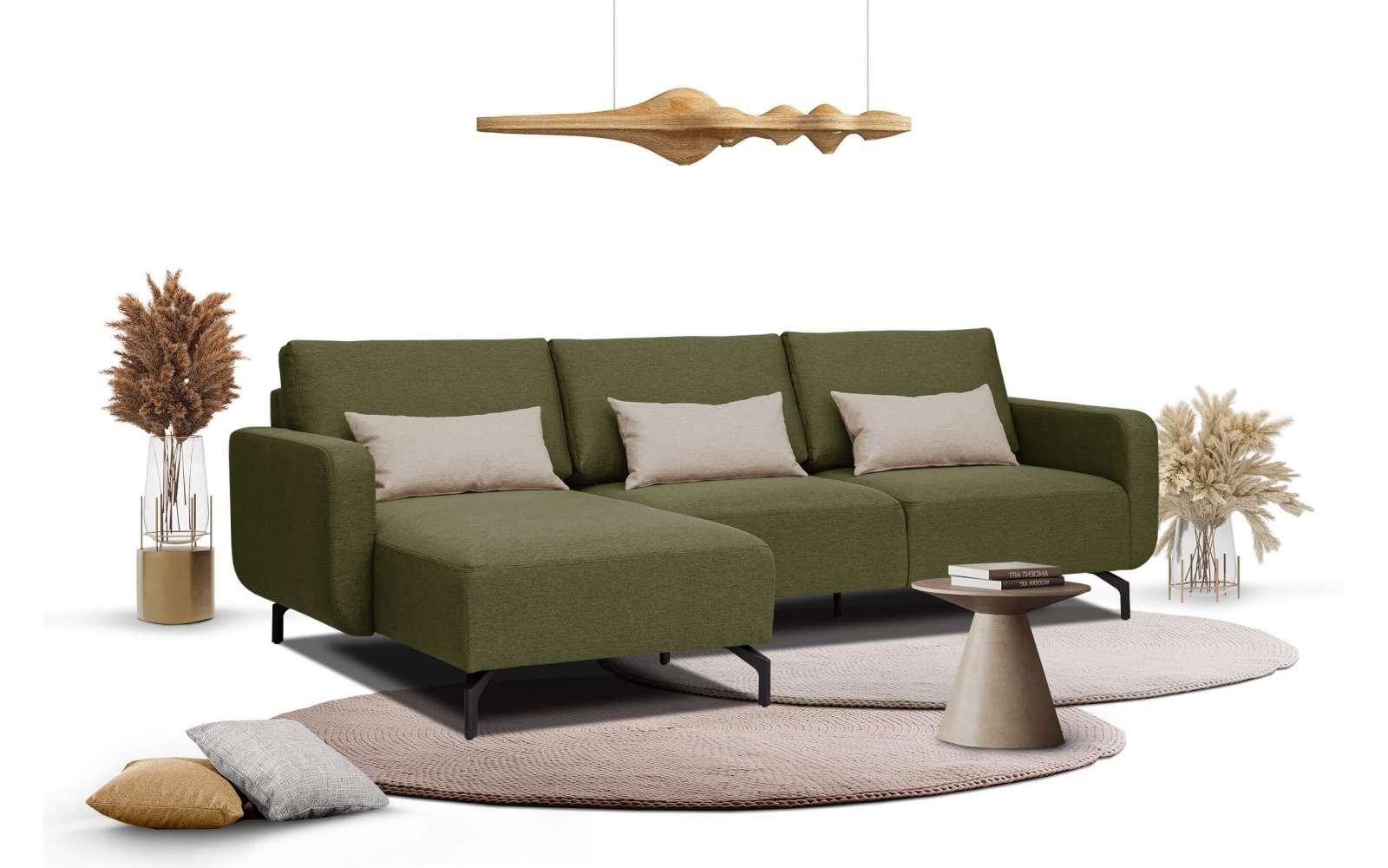 Ecksofa links 3-Sitzer DANNY