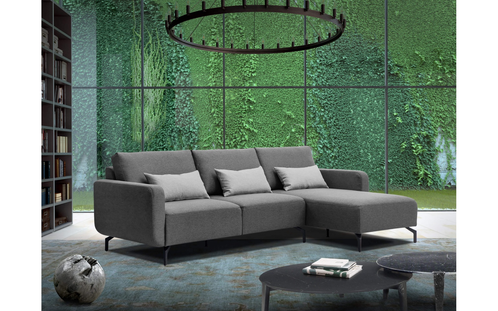 Ecksofa rechts 3-Sitzer DANNY