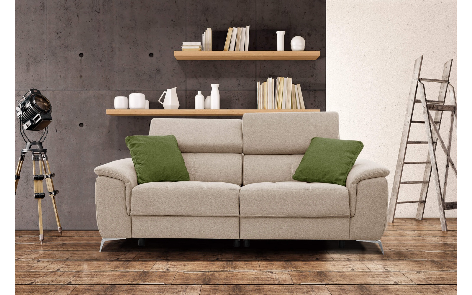 3-Sitzer Relaxsofa mit zwei Relaxfunktionen PLAUEN