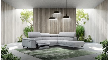 Ecksofa rechts mit Relaxfunktion 5-Sitzer FIERO