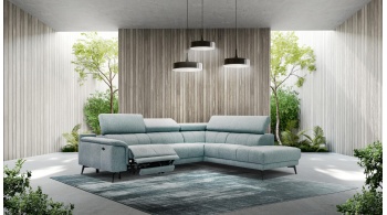 Ecksofa rechts mit Relaxfunktion 5-Sitzer FIERO
