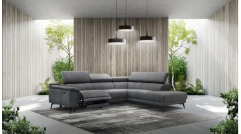 Ecksofa rechts mit Relaxfunktion 5-Sitzer FIERO