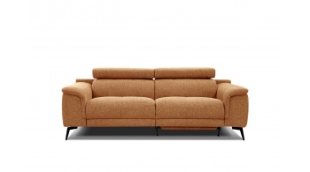 3-Sitzer Sofa mit Relaxfunktion auf der rechten Seite FIERO Gelb Honig (Arano 07)