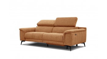 3-Sitzer Sofa mit Relaxfunktion auf der rechten Seite FIERO Gelb Honig (Arano 07)