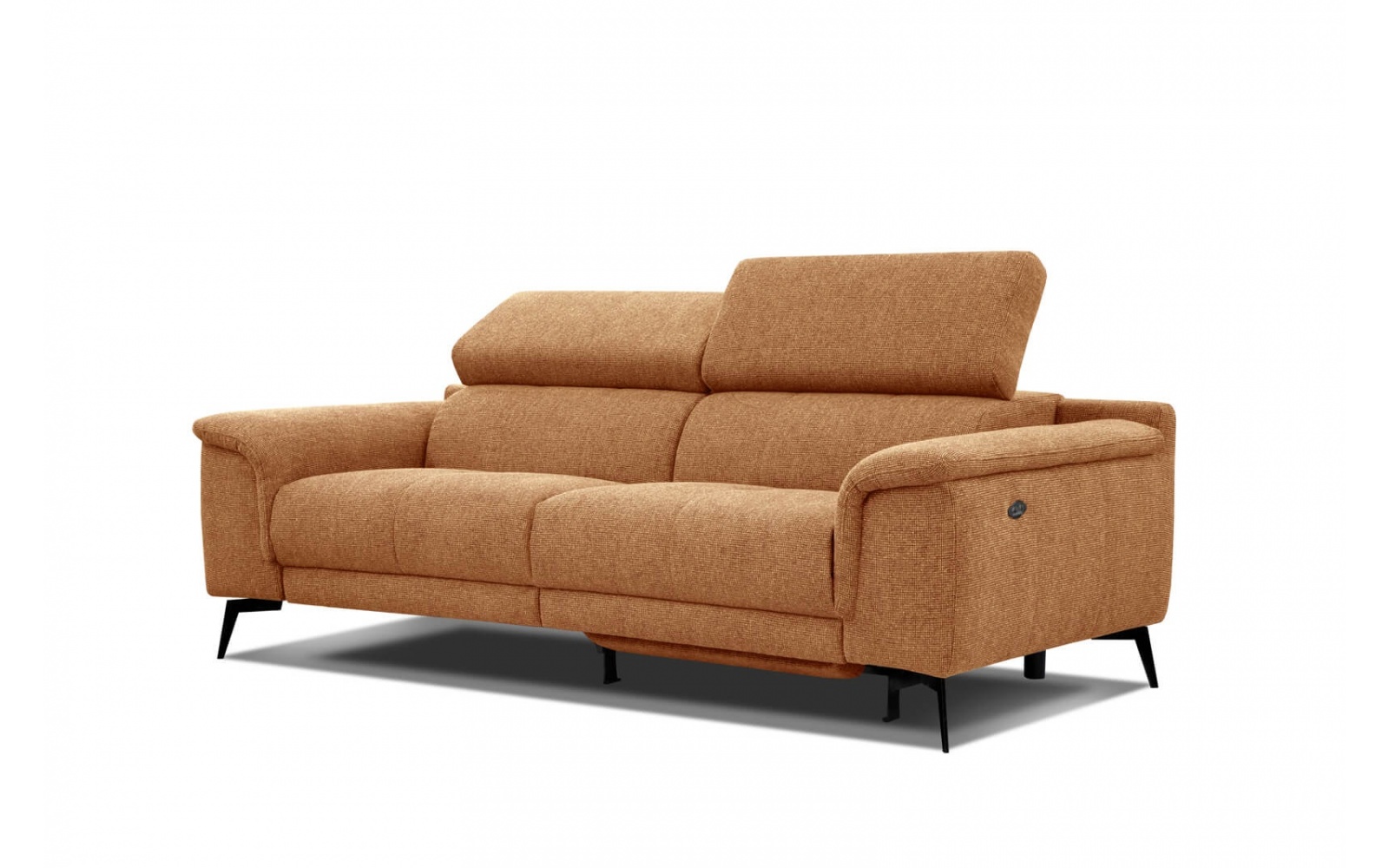 3-Sitzer Sofa mit Relaxfunktion auf der rechten Seite FIERO Gelb Honig (Arano 07)