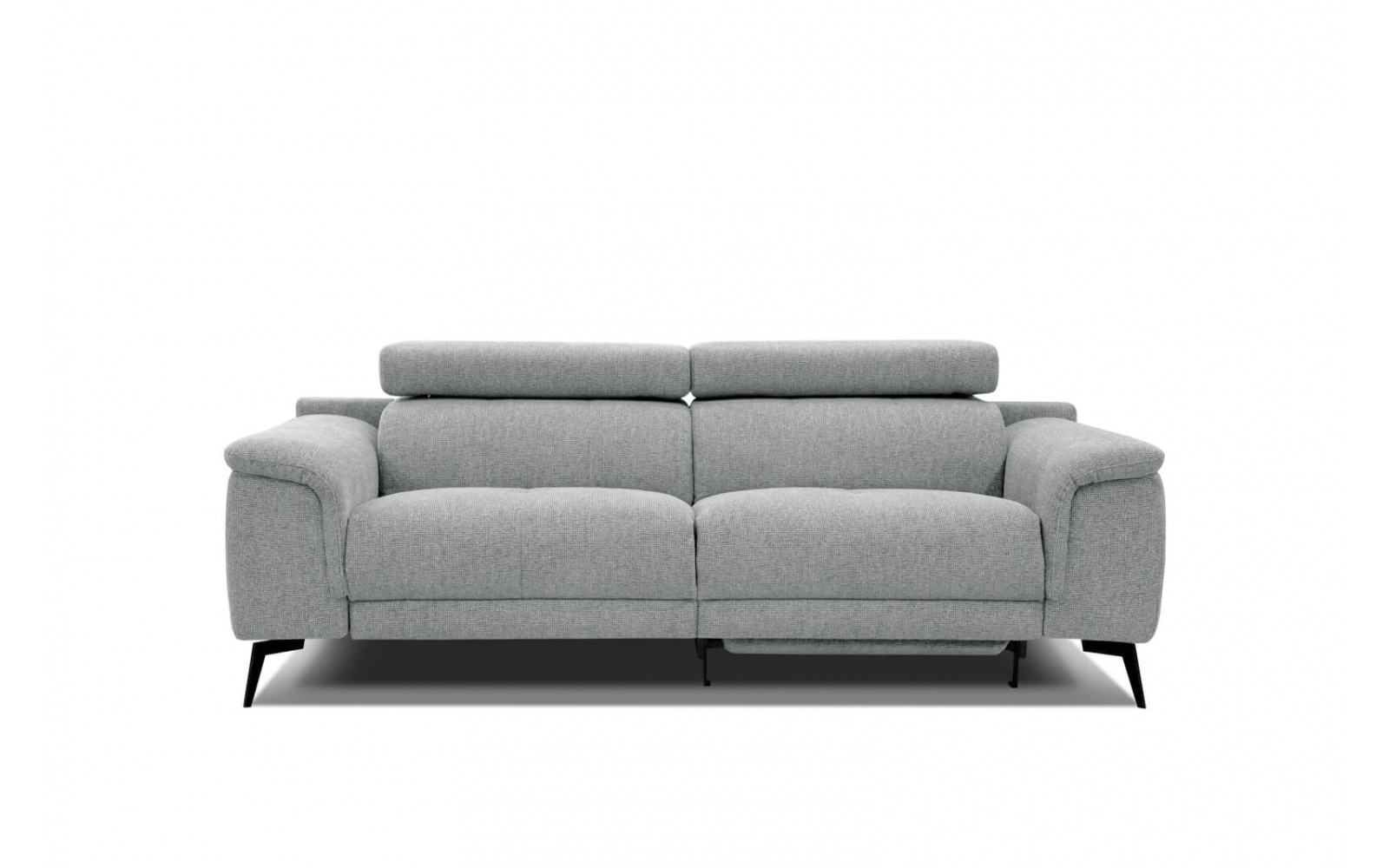 3-Sitzer Sofa mit Relaxfunktion auf der rechten Seite FIERO Hellgrau (Arano 09)