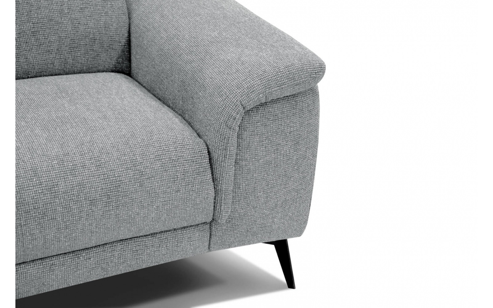 3-Sitzer Sofa mit Relaxfunktion auf der rechten Seite FIERO Hellgrau (Arano 09)