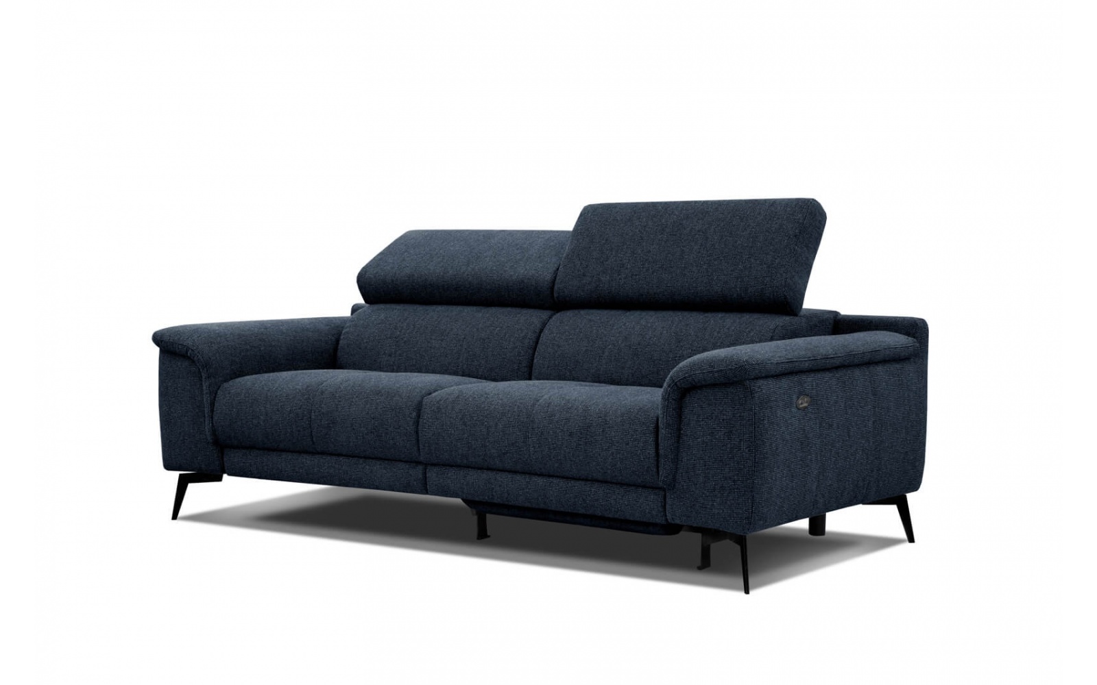 3-Sitzer Sofa mit Relaxfunktion auf der rechten Seite FIERO Dunkelblau (Arano 12)