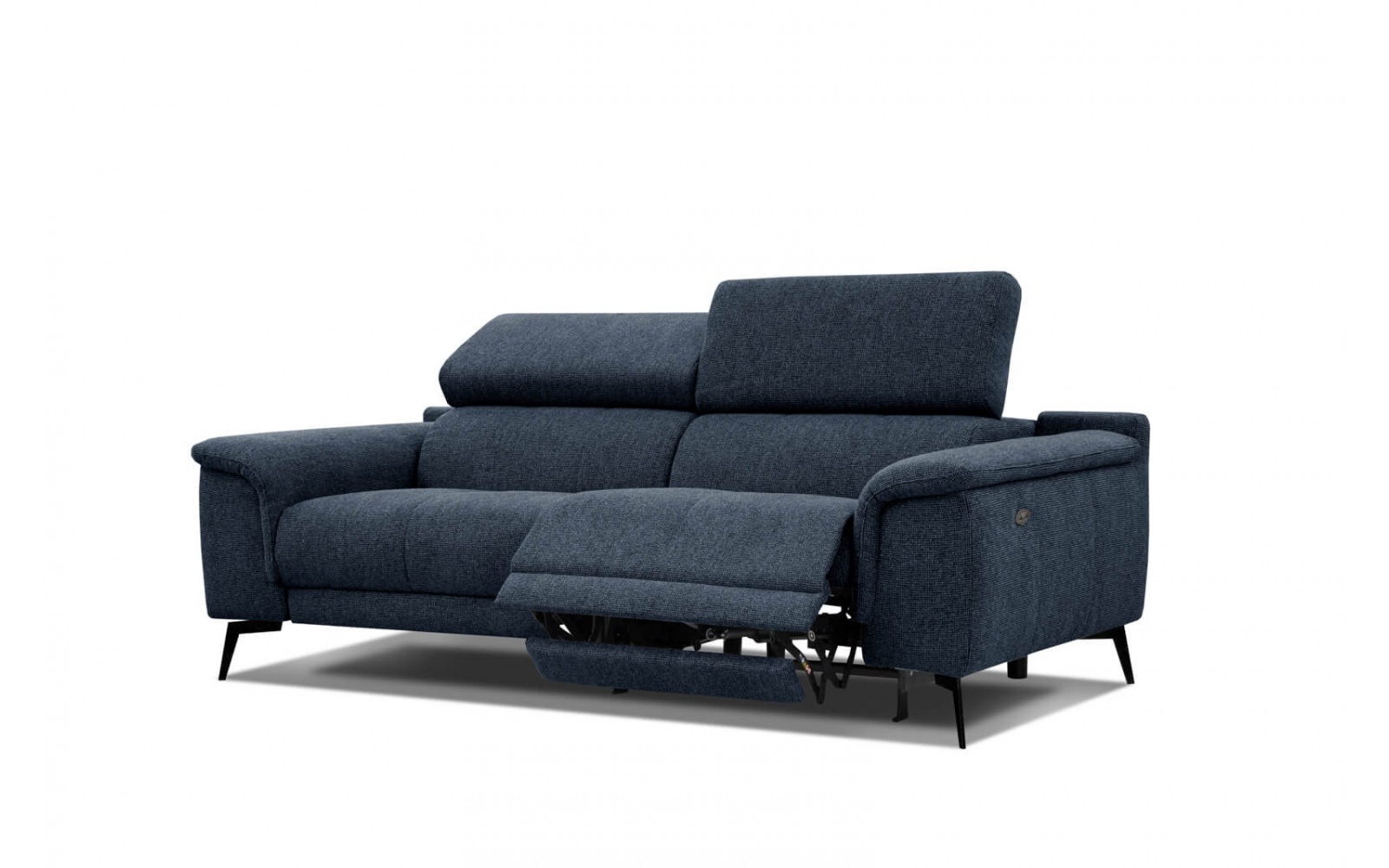 3-Sitzer Sofa mit Relaxfunktion auf der rechten Seite FIERO Dunkelblau (Arano 12)