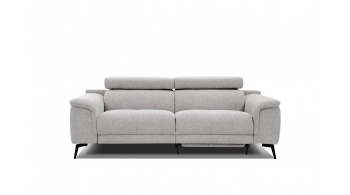3-Sitzer Sofa mit Relaxfunktion auf der rechten Seite FIERO  Perlgrau (Arano 15)