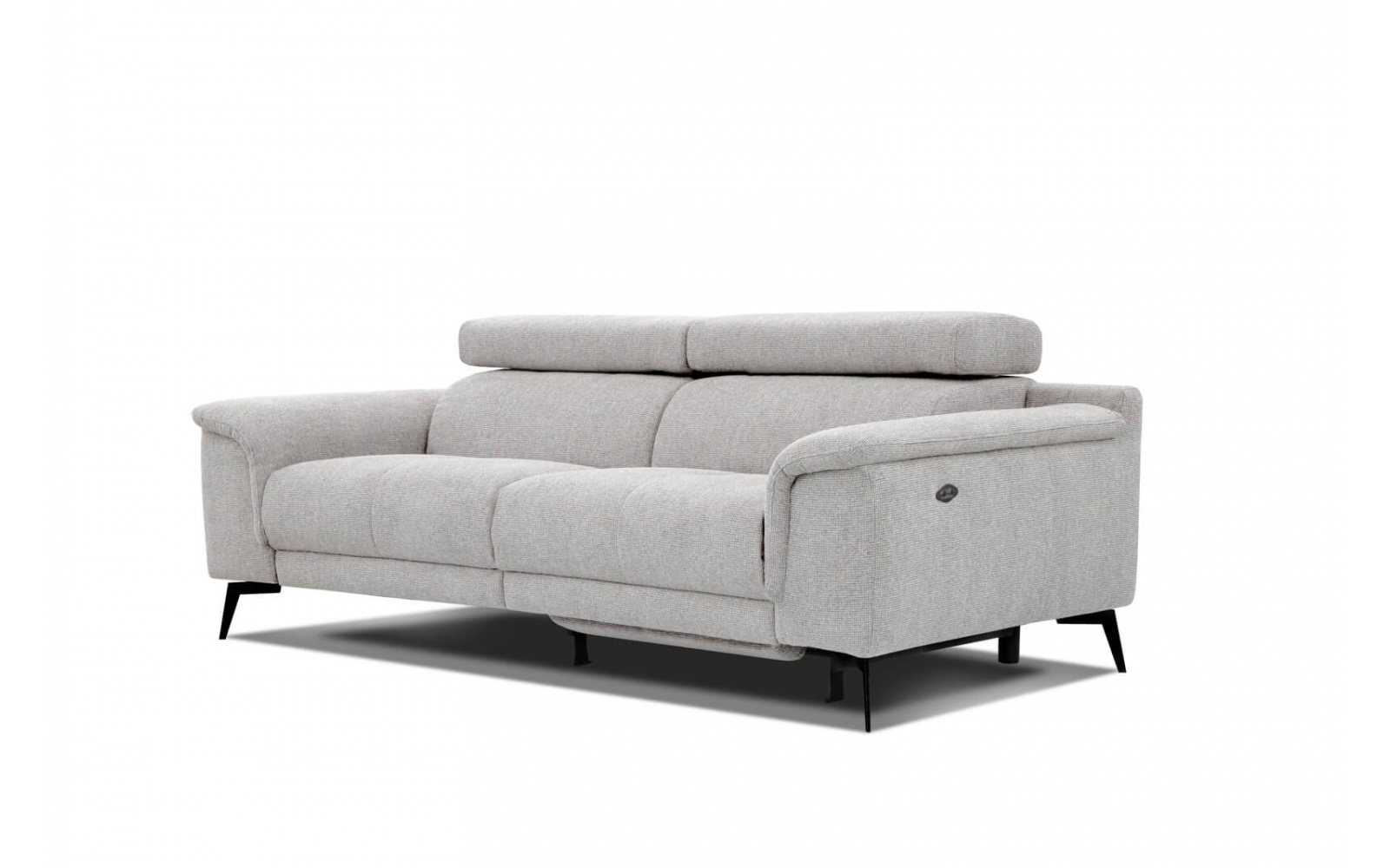 3-Sitzer Sofa mit Relaxfunktion auf der rechten Seite FIERO  Perlgrau (Arano 15)