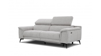 3-Sitzer Sofa mit Relaxfunktion auf der rechten Seite FIERO  Perlgrau (Arano 15)