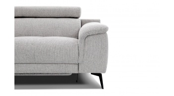 3-Sitzer Sofa mit Relaxfunktion auf der rechten Seite FIERO  Perlgrau (Arano 15)