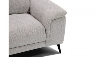 3-Sitzer Sofa mit Relaxfunktion auf der rechten Seite FIERO  Perlgrau (Arano 15)