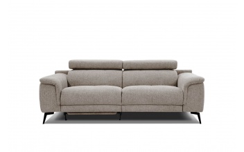 3-Sitzer Sofa mit Relaxfunktion auf der linken Seite FIERO Taupe (Arano 06)