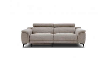 3-Sitzer Sofa mit Relaxfunktion auf der linken Seite FIERO Taupe (Arano 06)