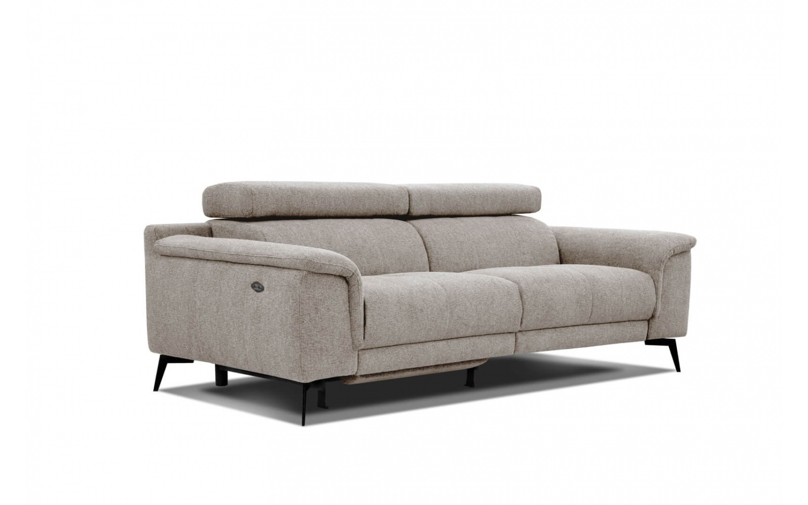 3-Sitzer Sofa mit Relaxfunktion auf der linken Seite FIERO Taupe (Arano 06)