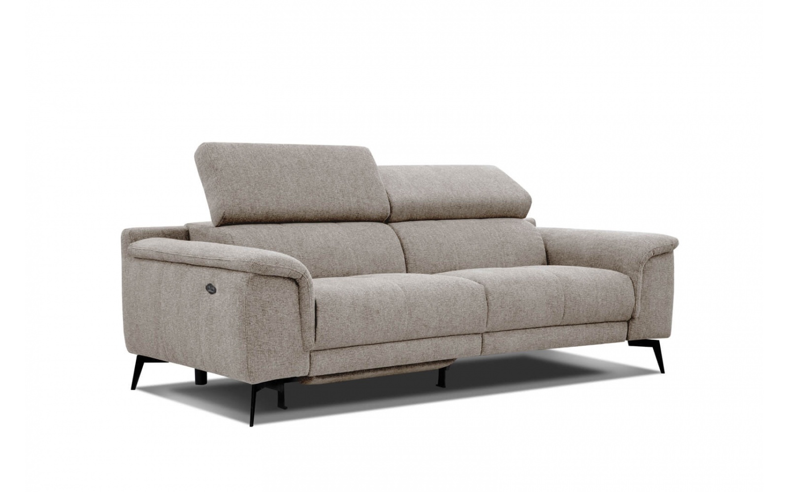 3-Sitzer Sofa mit Relaxfunktion auf der linken Seite FIERO Taupe (Arano 06)