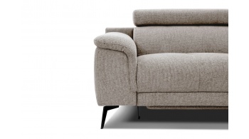 3-Sitzer Sofa mit Relaxfunktion auf der linken Seite FIERO Taupe (Arano 06)