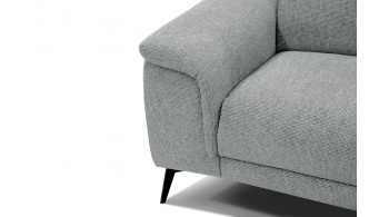 3-Sitzer Sofa mit Relaxfunktion auf der linken Seite FIERO Hellgrau (Arano 09)