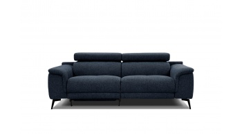 3-Sitzer Sofa mit Relaxfunktion auf der linken Seite FIERO Dunkelblau (Arano 12)