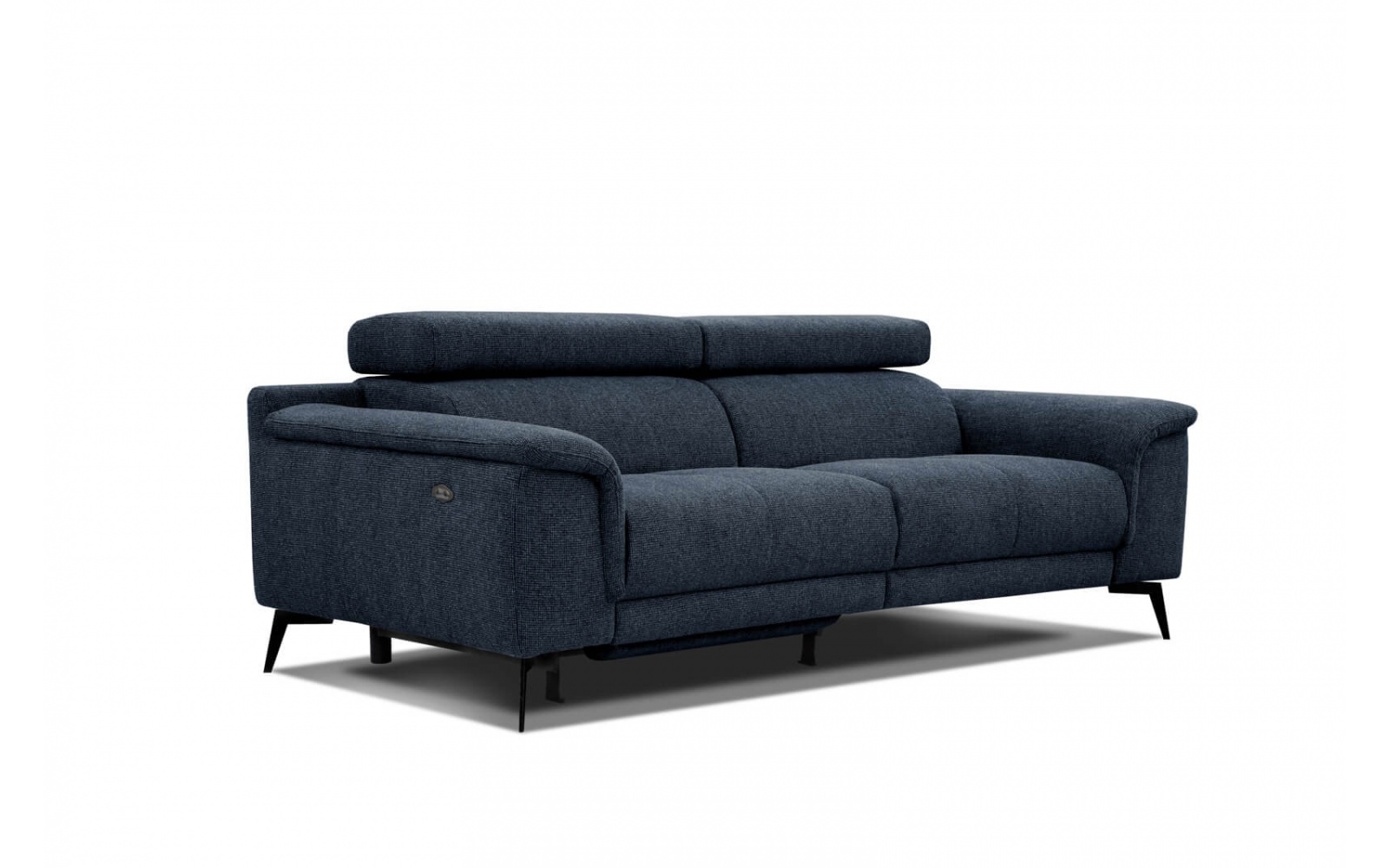 3-Sitzer Sofa mit Relaxfunktion auf der linken Seite FIERO Dunkelblau (Arano 12)