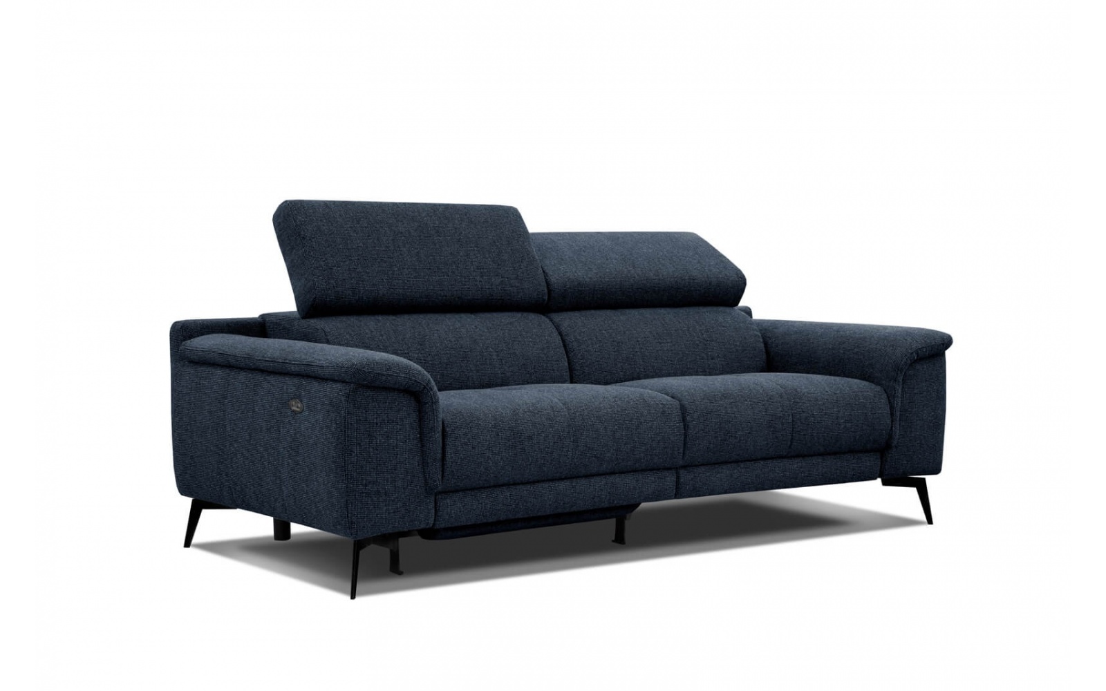 3-Sitzer Sofa mit Relaxfunktion auf der linken Seite FIERO Dunkelblau (Arano 12)