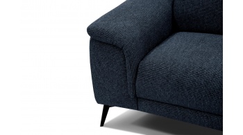 3-Sitzer Sofa mit Relaxfunktion auf der linken Seite FIERO Dunkelblau (Arano 12)