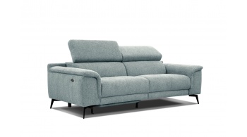 3-Sitzer Sofa mit Relaxfunktion auf der linken Seite FIERO Türkis (Arano 14)
